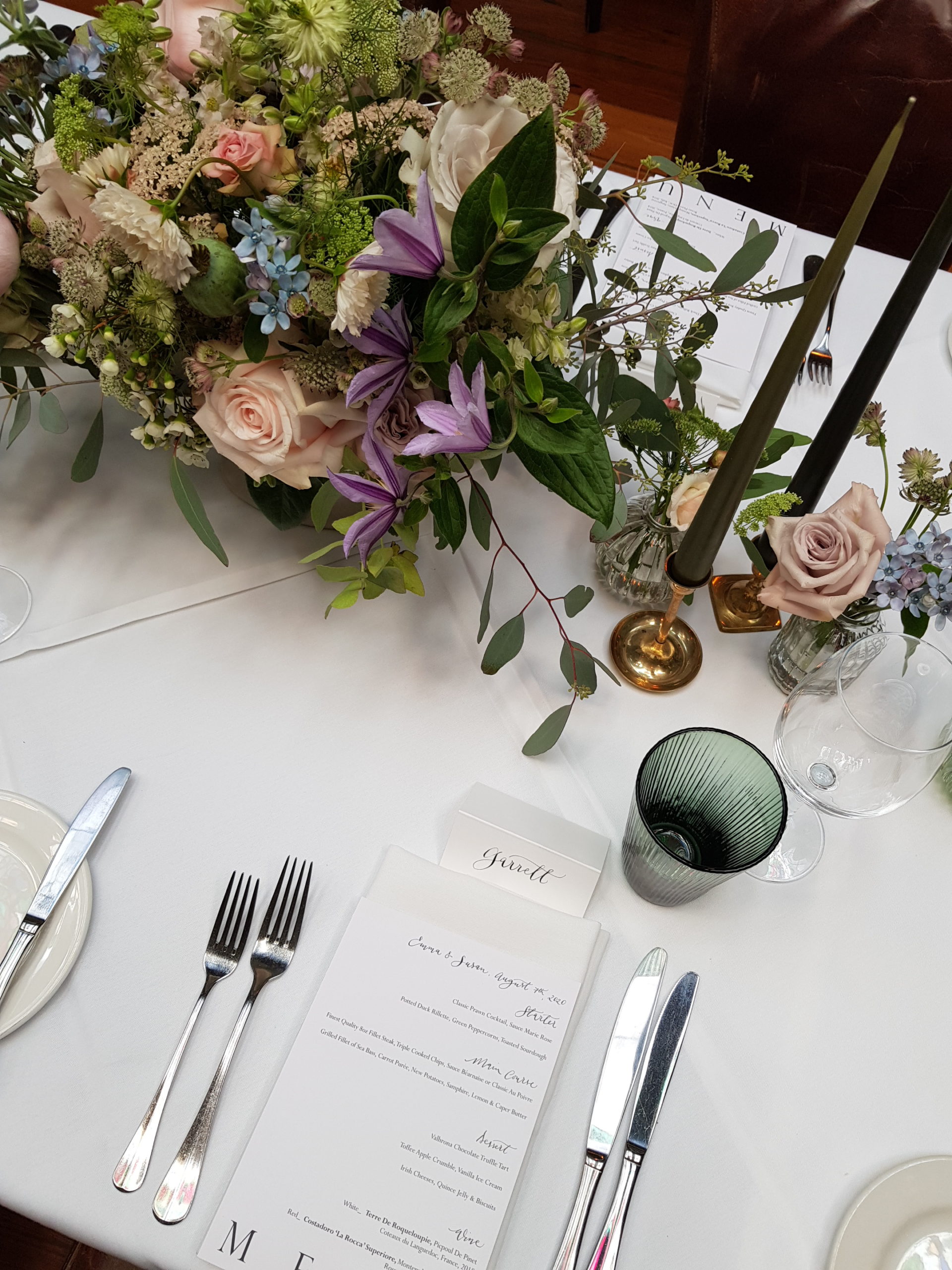 Ester & Erik candle Olive Green taper, 42cm Signature Editions