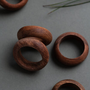 Acacia Wooden Napkin Rings - Signature Editions