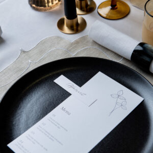 Charcoal grey dinner plate - signature editions