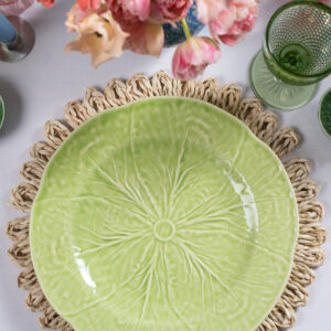 Bordallo charger plate - Lime green - Signature Editions