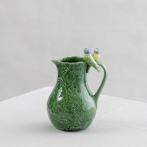 Bordallo Green pitcher with birds - Signature Editions