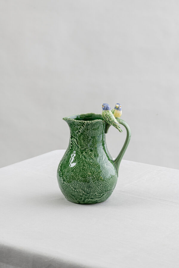 Bordallo Green pitcher with birds - Signature Editions