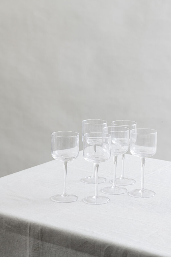 Retro set of 6 red wine glass 2 - Signature Editions