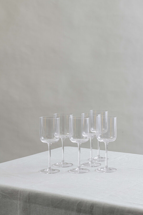 Retro set of 6 white wine glass 1 - Signature Editions