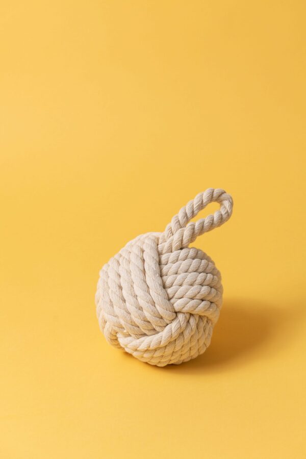 Rope knot doorstop - Natural - Signature Editions