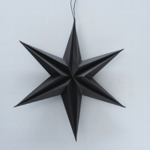 Christmas star paper pendant black - Signature Editions