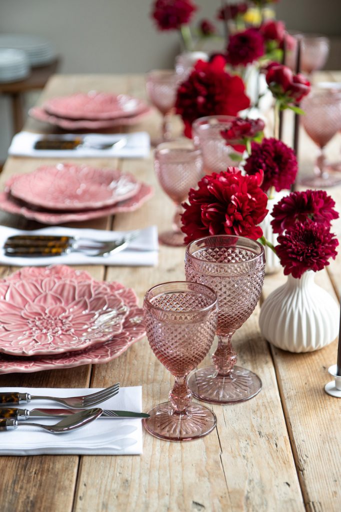 Dahlia Rose - tablescape - Signature Editions