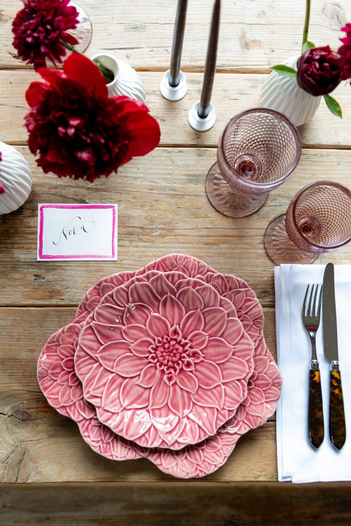 Dahlia Rose - tablescape - Signature Editions