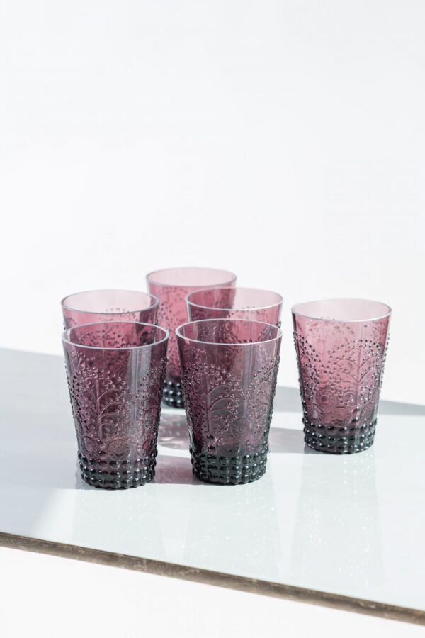 Florence water tumbler set of 6 plum - 3- Signature Editions