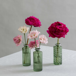 Forget Me Not Trio Vases Set of 3 Green - 2- Signature Editions