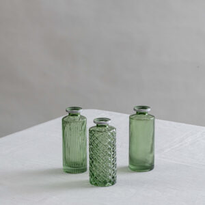Forget Me Not Trio Vases Set of 3 Green - 3 - Signature Editions