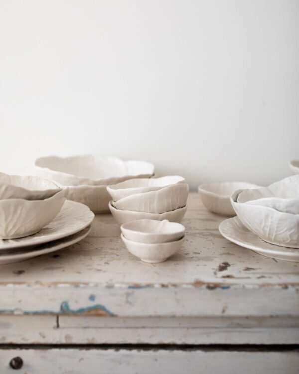 Bordallo style salt bowl-white-Signature Editions