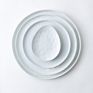 Porcelino white charger plate-Signature Editions
