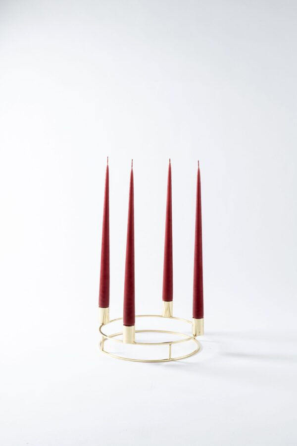 Advent candle holder-gold-Signature Editions