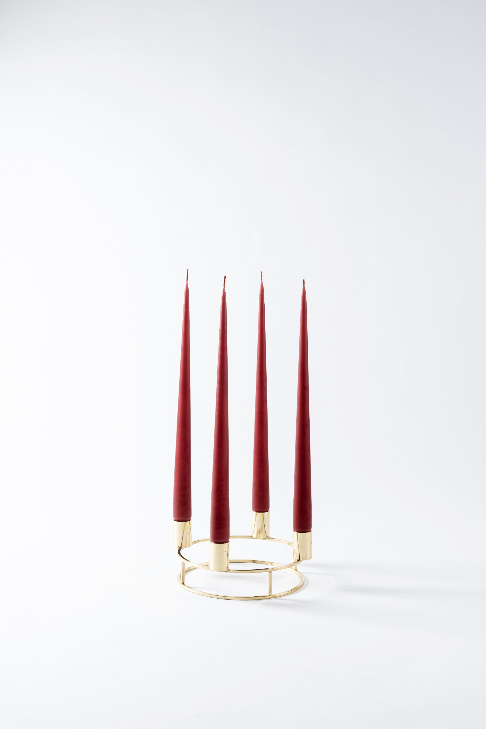 Advent gold candle holder 20cm Signature Editions