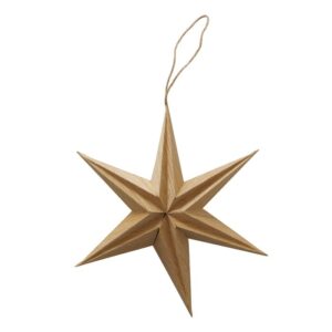 Christmas star pendant-natural-20cm-Signature Editions