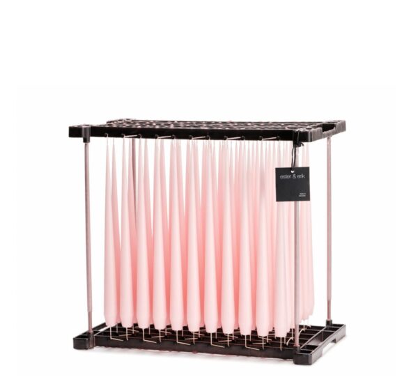 Ester & Erik candle - Rose quartz taper, 32cm